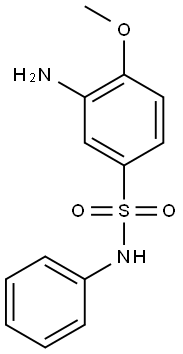 3-amino-4-methoxy-N-phenylbenzene-1-sulfonamide Struktur