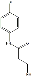 3-amino-N-(4-bromophenyl)propanamide Struktur