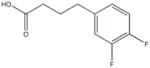 4-(3,4-difluorophenyl)butanoic acid Struktur