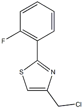 4-(chloromethyl)-2-(2-fluorophenyl)-1,3-thiazole Struktur