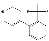 4-[2-(trifluoromethyl)phenyl]-1,2,3,6-tetrahydropyridine Struktur