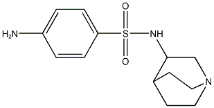 4-amino-N-1-azabicyclo[2.2.2]oct-3-ylbenzenesulfonamide Struktur