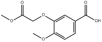 4-methoxy-3-(2-methoxy-2-oxoethoxy)benzoic acid Struktur