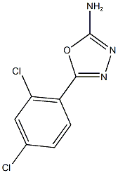 5-(2,4-dichlorophenyl)-1,3,4-oxadiazol-2-amine Struktur