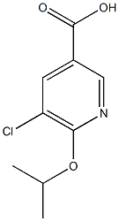 5-chloro-6-(propan-2-yloxy)pyridine-3-carboxylic acid Struktur