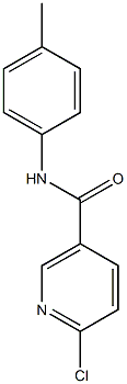 6-chloro-N-(4-methylphenyl)pyridine-3-carboxamide Struktur