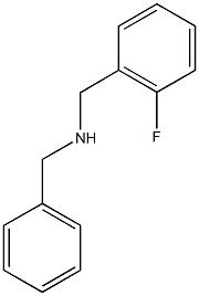 benzyl[(2-fluorophenyl)methyl]amine Struktur