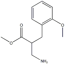 methyl 3-amino-2-[(2-methoxyphenyl)methyl]propanoate Struktur