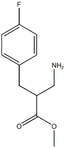 methyl 3-amino-2-[(4-fluorophenyl)methyl]propanoate Struktur