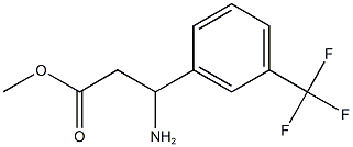 methyl 3-amino-3-[3-(trifluoromethyl)phenyl]propanoate Struktur