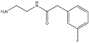 N-(2-aminoethyl)-2-(3-fluorophenyl)acetamide Struktur