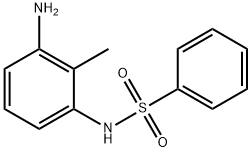 N-(3-amino-2-methylphenyl)benzenesulfonamide Struktur