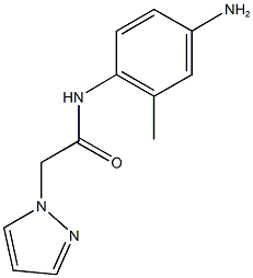 N-(4-amino-2-methylphenyl)-2-(1H-pyrazol-1-yl)acetamide Struktur