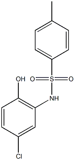 N-(5-chloro-2-hydroxyphenyl)-4-methylbenzene-1-sulfonamide Struktur