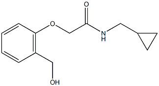 N-(cyclopropylmethyl)-2-[2-(hydroxymethyl)phenoxy]acetamide Struktur