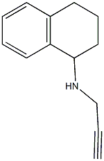 N-(prop-2-yn-1-yl)-1,2,3,4-tetrahydronaphthalen-1-amine Struktur