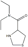 N,N-diethyl-1,3-thiazolidine-4-carboxamide Struktur