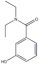 N,N-diethyl-3-hydroxybenzamide Struktur