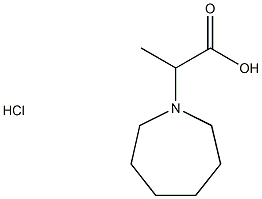 2-azepan-1-ylpropanoic acid hydrochloride Struktur