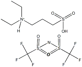 N,N-Diethyl-3-sulfopropan-1-aminium bis(trifluoromethylsulfonyl)amide Struktur