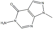 5-AMINO-1-METHYL-1,5-DIHYDRO-4H-PYRAZOLO[3,4-D]PYRIMIDIN-4-ONE Struktur