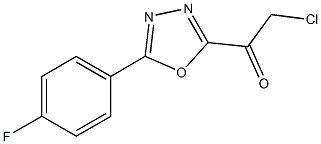 2-CHLORO-1-[5-(4-FLUOROPHENYL)-1,3,4-OXADIAZOL-2-YL]ETHANONE Struktur