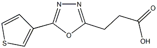 3-(5-THIEN-3-YL-1,3,4-OXADIAZOL-2-YL)PROPANOIC ACID Struktur