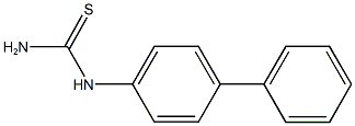 N-1,1''-BIPHENYL-4-YLTHIOUREA Struktur