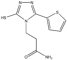 3-(3-MERCAPTO-5-THIEN-2-YL-4H-1,2,4-TRIAZOL-4-YL)PROPANAMIDE Struktur