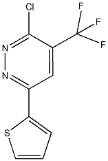 3-CHLORO-6-THIEN-2-YL-4-(TRIFLUOROMETHYL)PYRIDAZINE Struktur