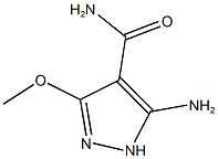 5-AMINO-3-METHOXY-1H-PYRAZOLE-4-CARBOXAMIDE Struktur