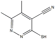 3-MERCAPTO-5,6-DIMETHYLPYRIDAZINE-4-CARBONITRILE Struktur