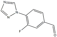 3-FLUORO-4-(1H-1,2,4-TRIAZOL-1-YL)BENZALDEHYDE Struktur