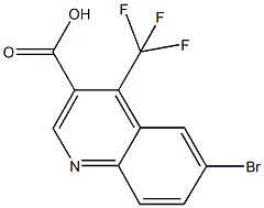 6-BROMO-4-(TRIFLUOROMETHYL)QUINOLINE-3-CARBOXYLIC ACID Struktur