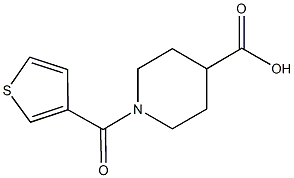 1-(THIEN-3-YLCARBONYL)PIPERIDINE-4-CARBOXYLIC ACID Struktur