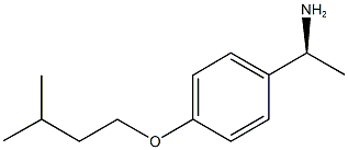 (1S)-1-[4-(3-METHYLBUTOXY)PHENYL]ETHANAMINE Struktur