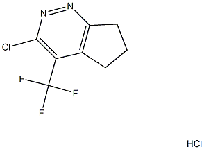 3-CHLORO-4-(TRIFLUOROMETHYL)-6,7-DIHYDRO-5H-CYCLOPENTA[C]PYRIDAZINE HYDROCHLORIDE Struktur