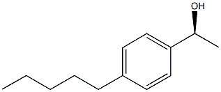 (1S)-1-(4-PENTYLPHENYL)ETHANOL Struktur