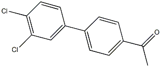 1-(3'',4''-DICHLORO-1,1''-BIPHENYL-4-YL)ETHANONE Struktur