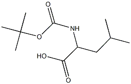 2-[(TERT-BUTOXYCARBONYL)AMINO]-4-METHYLPENTANOIC ACID Struktur