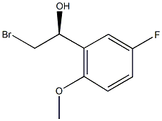 (1S)-2-BROMO-1-(5-FLUORO-2-METHOXYPHENYL)ETHANOL Struktur