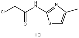 2-CHLORO-N-(4-METHYL-1,3-THIAZOL-2-YL)ACETAMIDE HYDROCHLORIDE Struktur