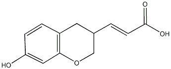 3-(7-HYDROXY-3,4-DIHYDRO-2H-CHROMEN-3-YL)ACRYLIC ACID Struktur