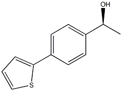 (1S)-1-(4-THIEN-2-YLPHENYL)ETHANOL Struktur