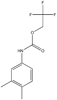 2,2,2-trifluoroethyl 3,4-dimethylphenylcarbamate Struktur