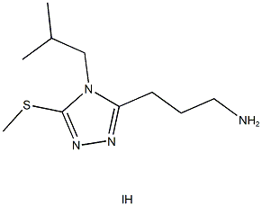 3-[4-isobutyl-5-(methylthio)-4H-1,2,4-triazol-3-yl]propan-1-amine hydroiodide Struktur