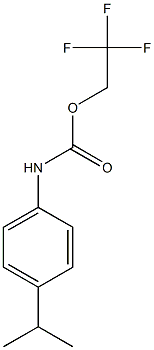 2,2,2-trifluoroethyl 4-isopropylphenylcarbamate Struktur