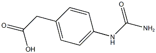 {4-[(aminocarbonyl)amino]phenyl}acetic acid Struktur