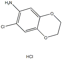 7-chloro-2,3-dihydro-1,4-benzodioxin-6-amine hydrochloride Struktur