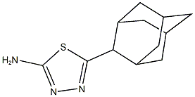 5-(2-adamantyl)-1,3,4-thiadiazol-2-amine Struktur